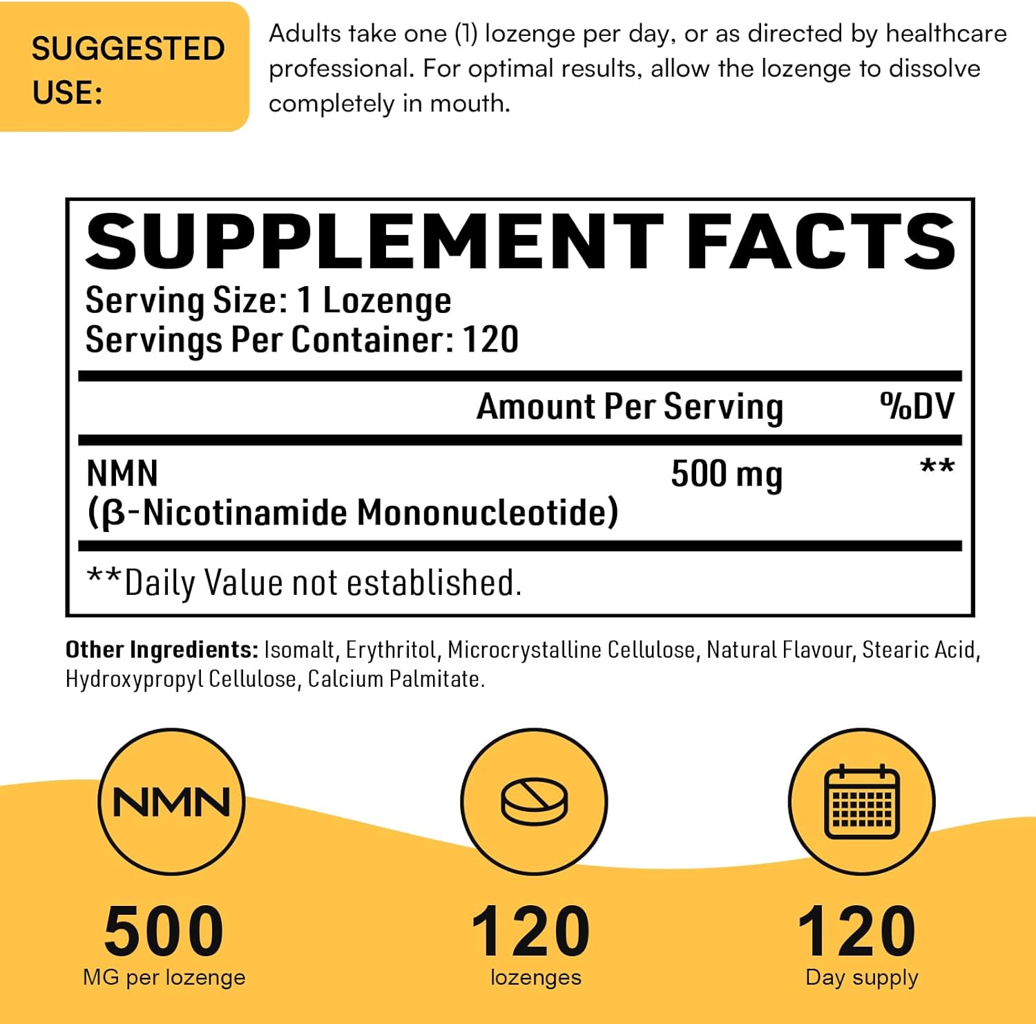 Enprotess Sublingual NMN 500mg Lozenges – 240 Count (240-Day Supply) - görsel 7