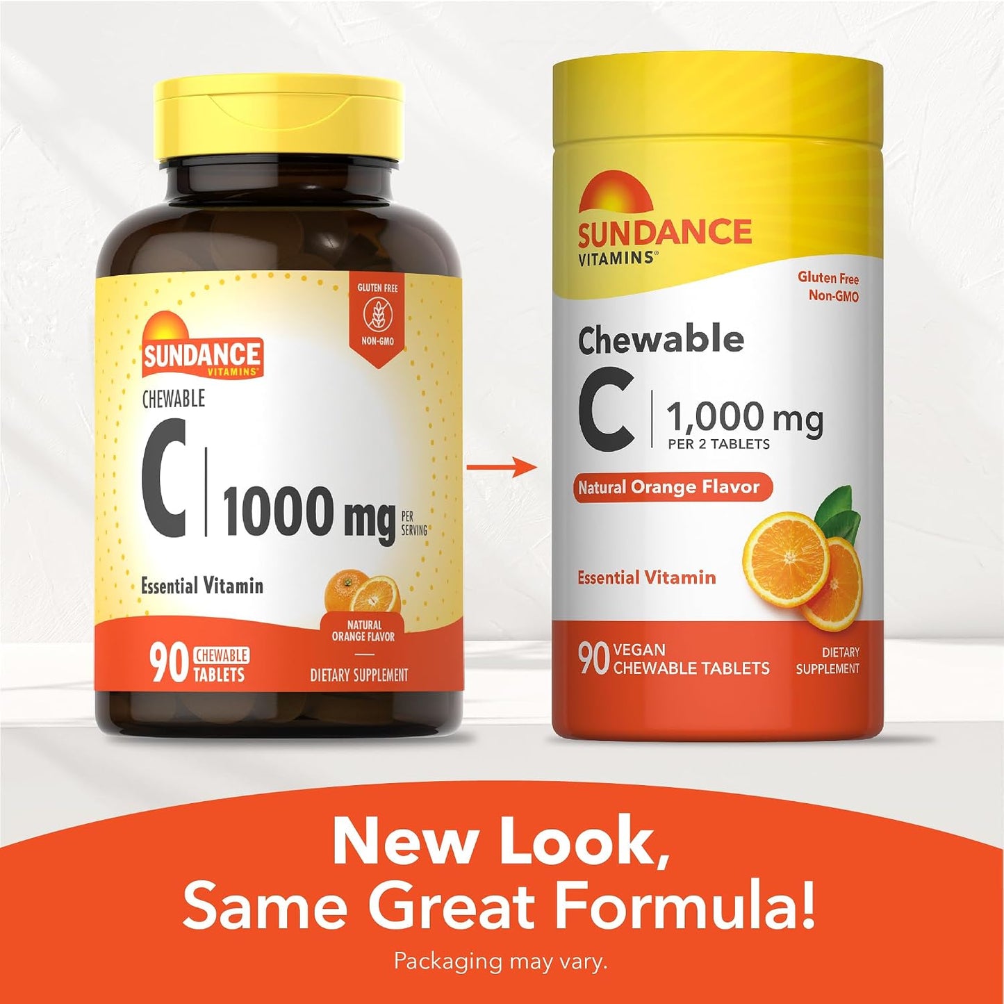 Sundance Chewable Vitamin C 1000mg | 90 Tablets | Natural Orange Flavour | Vegan, Non-GM & Gluten free Supplement - görsel 7
