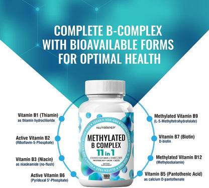 NutraPep Methylated B-Complex Vitamins - – Prioritise brain health, focus, and memory as they age – Image 4