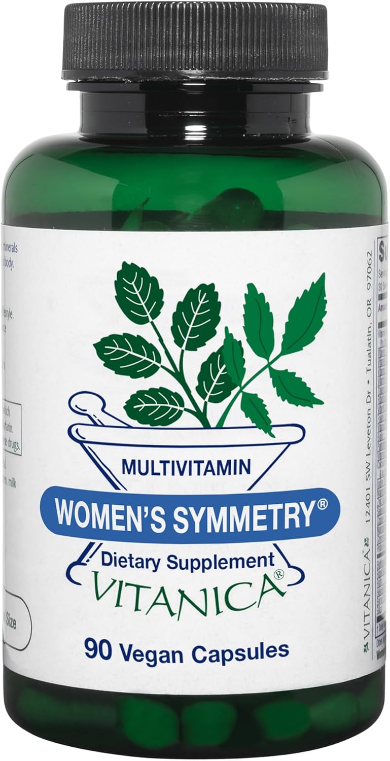 Vitanica Women's Symmetry - High Potency Multivitamin and Mineral, Vegan, 90 Capsules - görsel 1