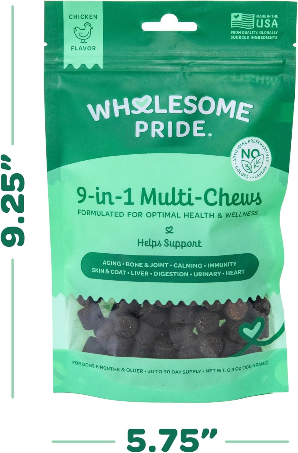Wholesome Pride 9-in-1 Dog Multifunctional – Age and Size – Wholesome Pride 9-in-1 Chews are formulated for dogs 6 – Image 7