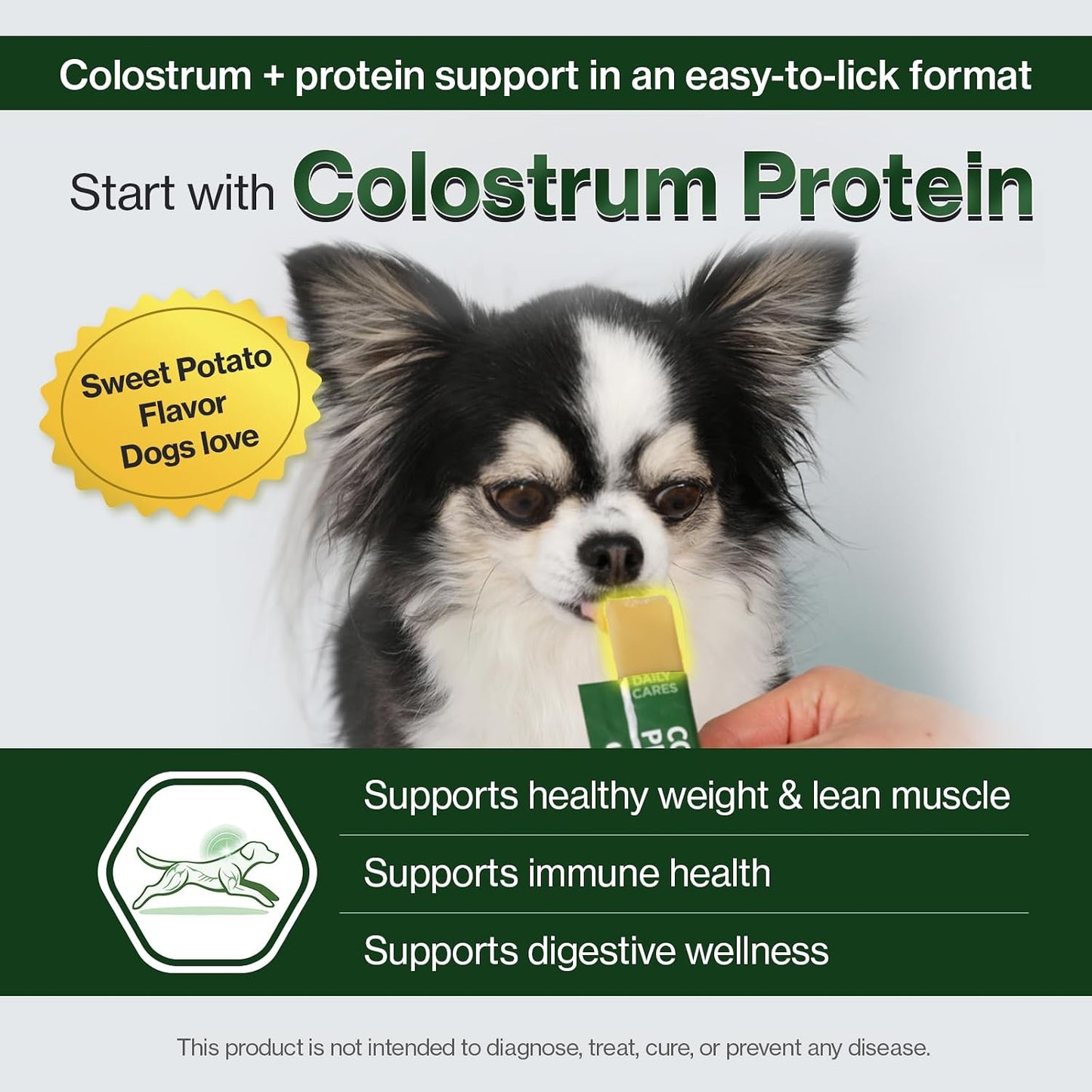 Doctor By Colostrum Protein for Dogs and Puppies – Weight Gain Supplement for Dogs – Muscle Strength and Immune System Support with Colostrum, Whey Protein Isolate, Goat Milk – 30 Tubes - görsel 3