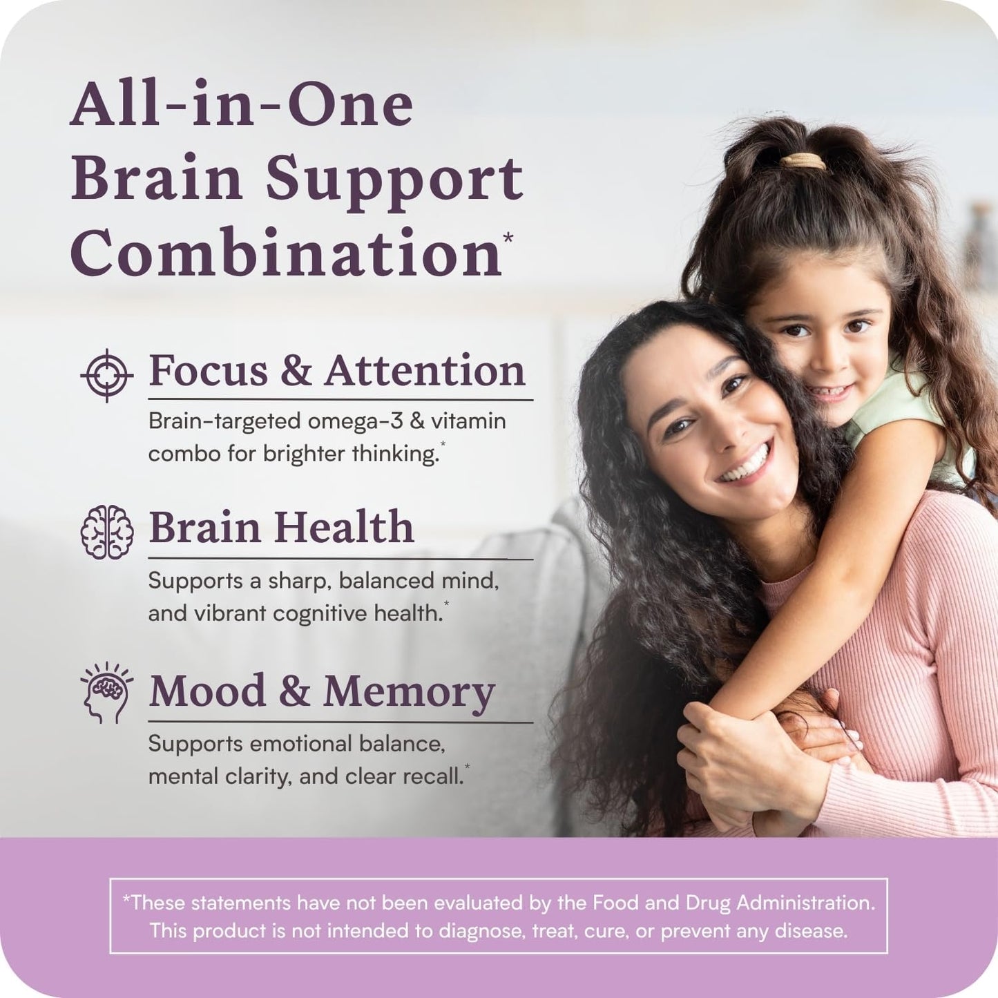Accentrate Brain Supplement for Natural Focussed and Attention – Active B Vitamin and Omega-3 Combo - görsel 2