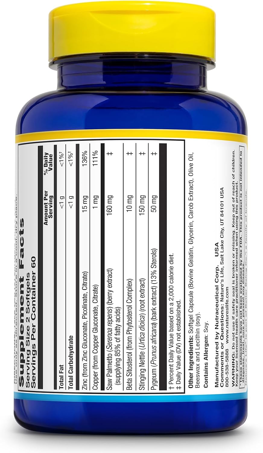 Nature's Life Prostate Support Softgel - 120 Softgels - görsel 2