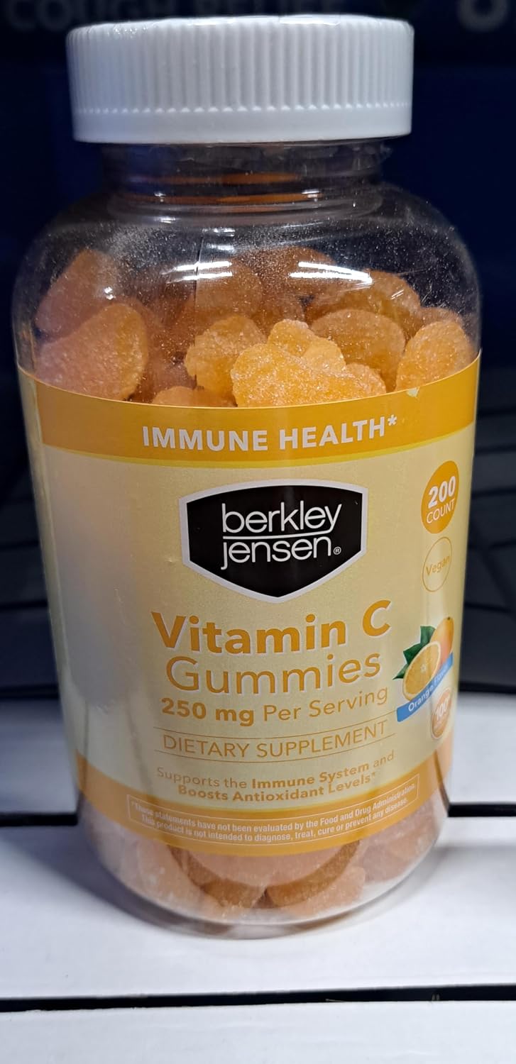 Berkley Jensen Vitamin C Orange Gummy, Orange Flavour 250 mg 200 ct - görsel 1