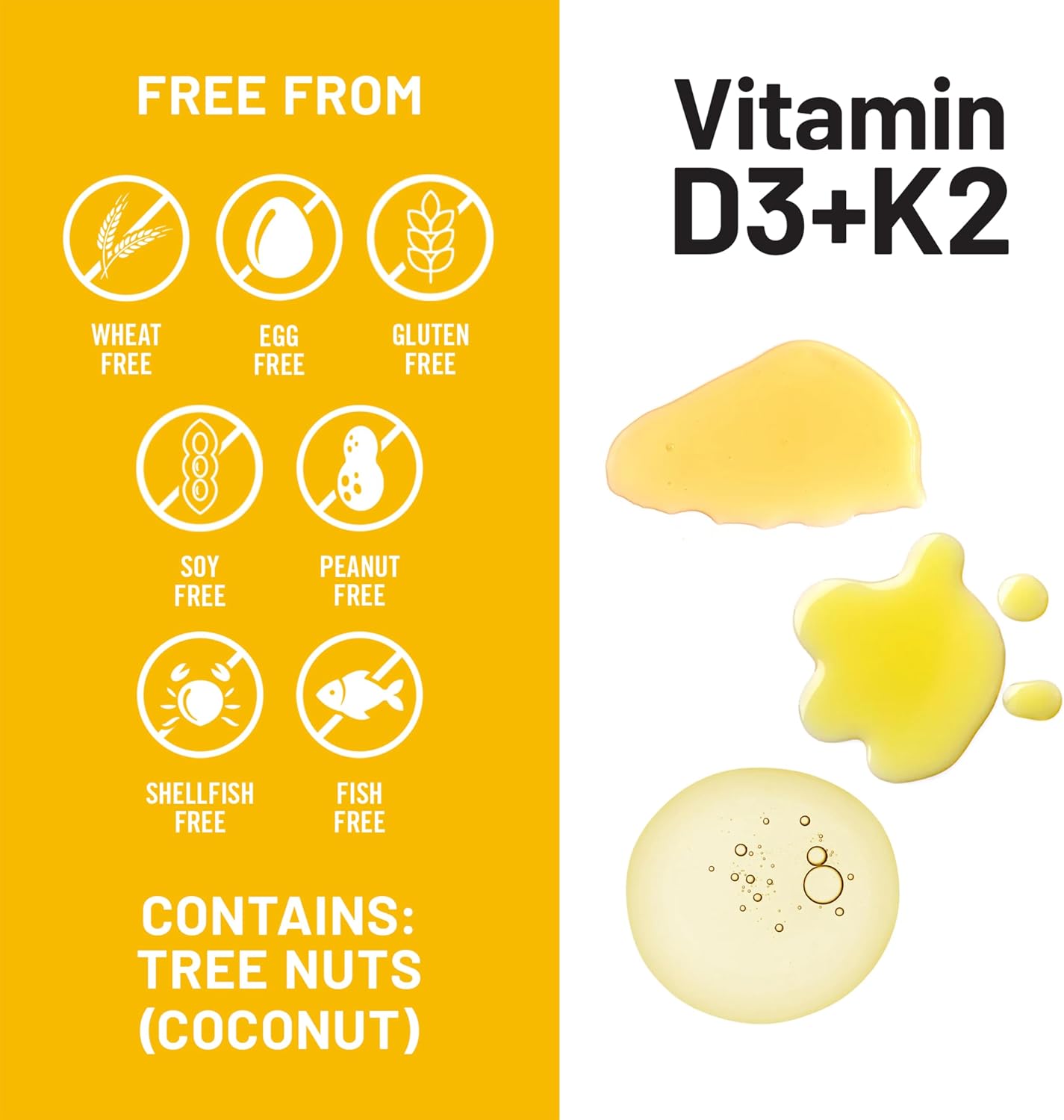 NatureWise Vegan Vitamin D3 + K2 with Organic Coconut MCT Oil - 5000 IU D3 + 100 mcg K2 - 30 Soft-gels - görsel 8