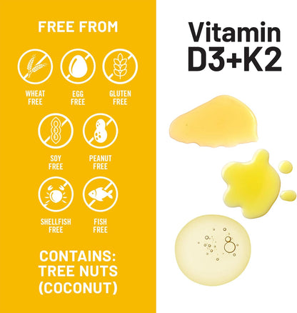 NatureWise Vegan Vitamin D3 + K2 with Organic Coconut MCT Oil - 5000 IU D3 + 100 mcg K2 - 30 Soft-gels