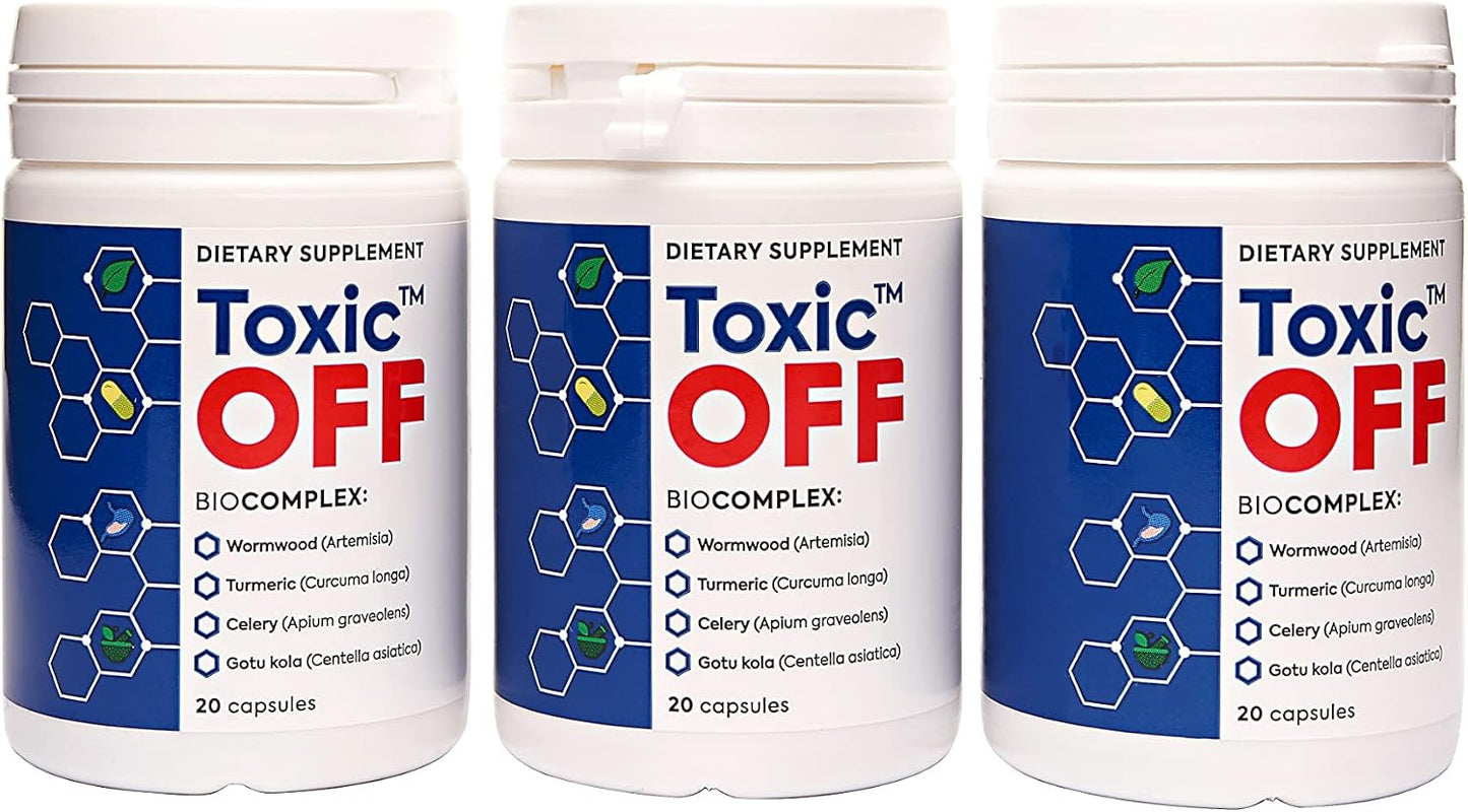 TOXIC OFF Daily Easy Swallow Capsules, 20 Servings - görsel 1