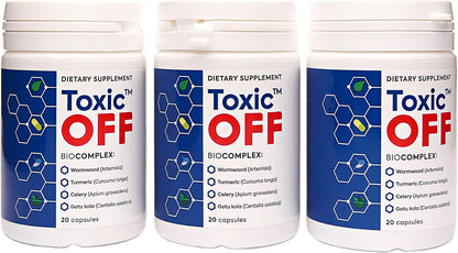 TOXIC OFF Daily Easy Swallow Capsules, 20 Servings