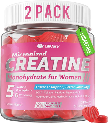 Creatine for Women's Gummies: Micronised – Delicious sugar-free mixed-berry gummy – Image 1