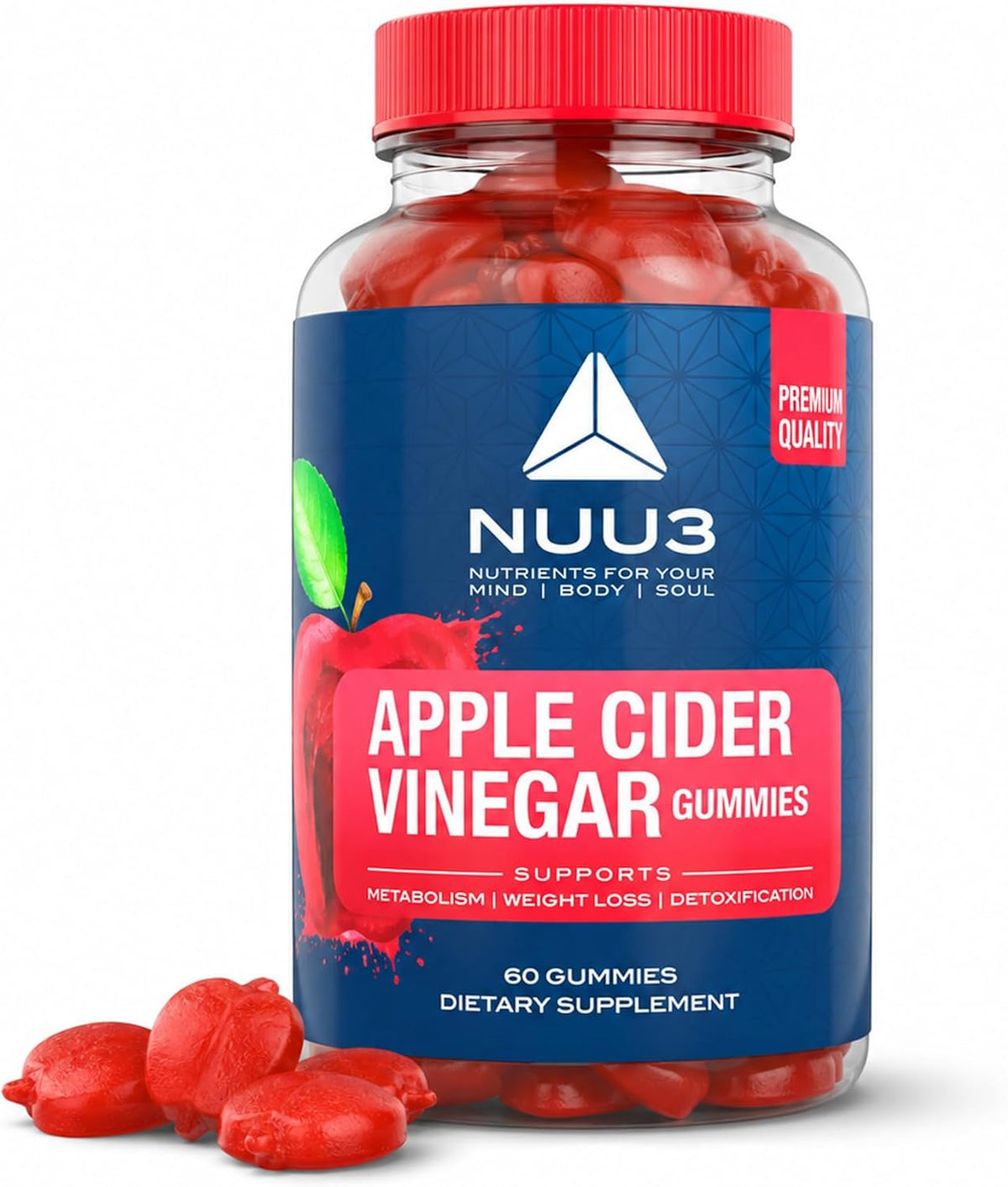 Apple Cider Vinegar Gummies - Support for – Apple Cider Vinegar: A traditional remedy known for its potential to – Image 1