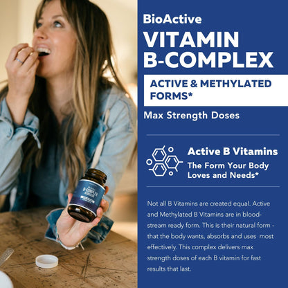 BioActive Vitamin B Complex - Blood Stream – B2 (Riboflavin) as Riboflavin-5-Phosphate: The active coenzyme form, – Image 2