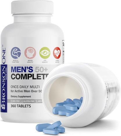 Bronson ONE Daily Men's 50+ Complete Multivitamin Multimineral, 360 Tablets