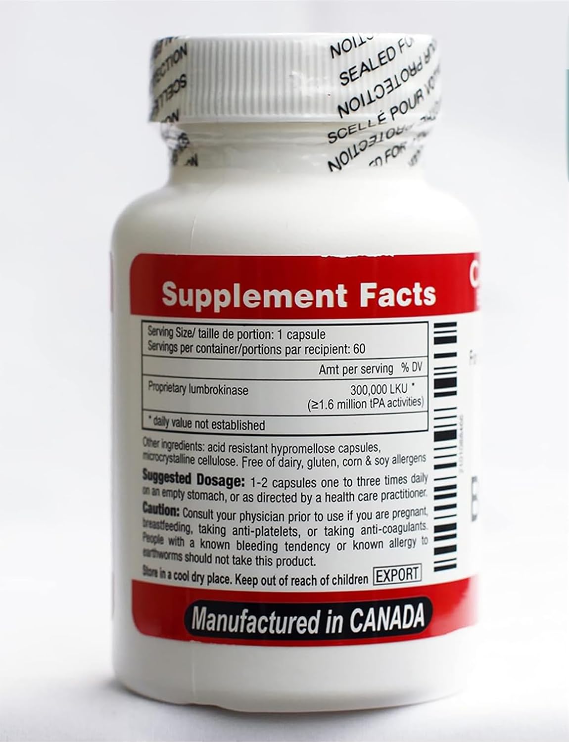 Canada RNA Boluoke (Lumbrokinase) for – May support healthy blood viscosity — Some research suggests it helps – Image 3