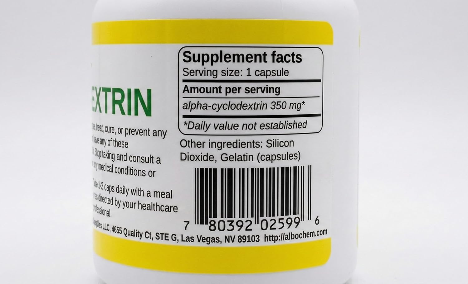 Alpha Cyclodextrin Capsules, 60 capsules - görsel 2