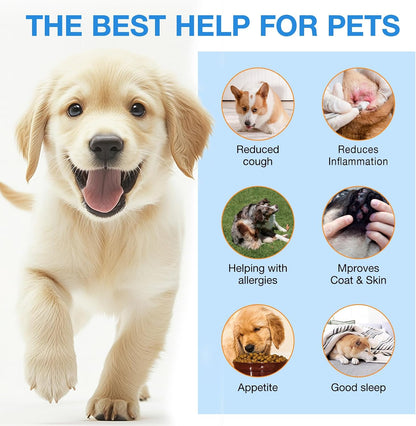 Kennel Cough Drops for Dogs – Natural Herbal Supplement for All Breeds & Sizes
