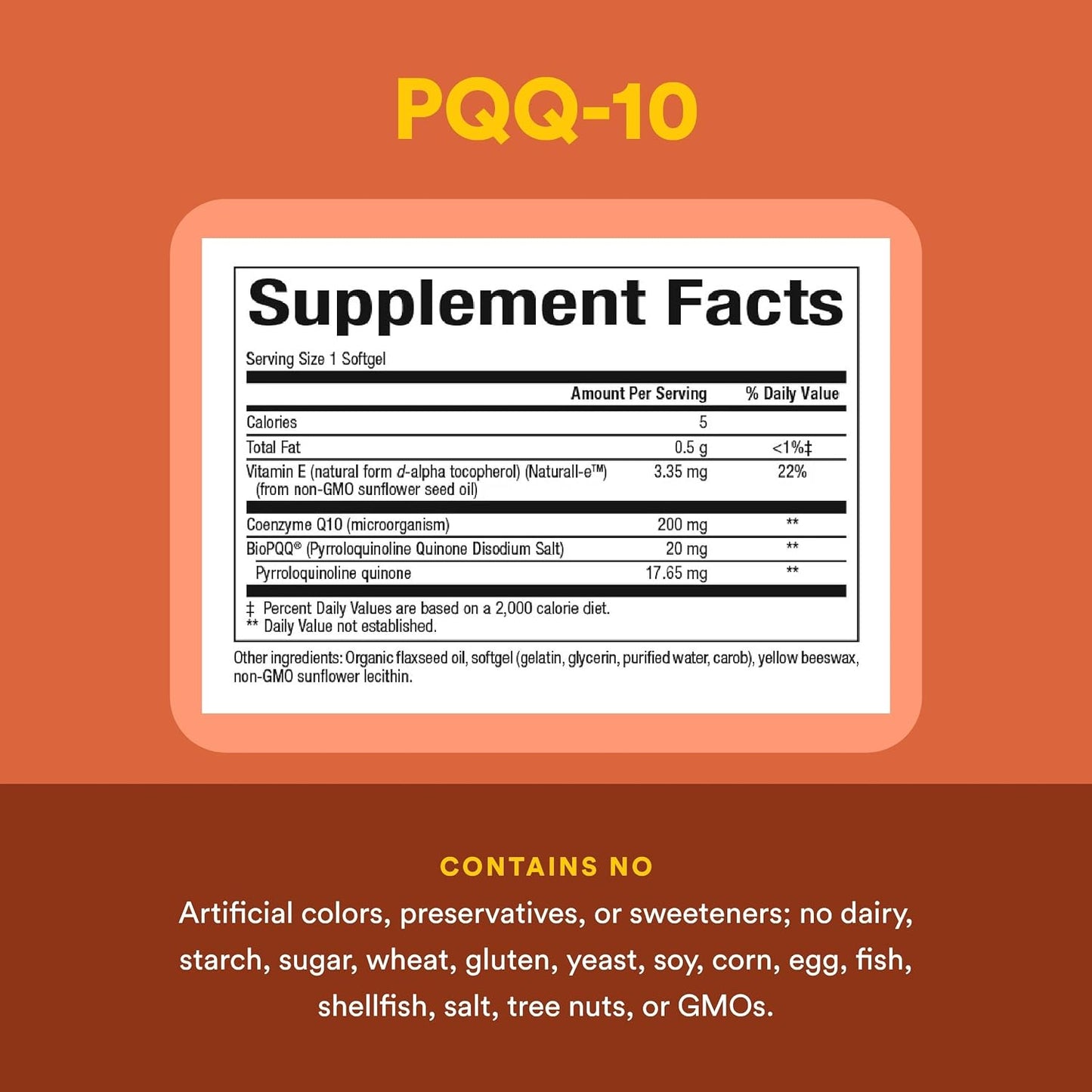 Natural Factors, PQQ-10, Supports Energy and Healthy Ageing, Dietary Supplement, 60 softgels (60 servings) - görsel 4