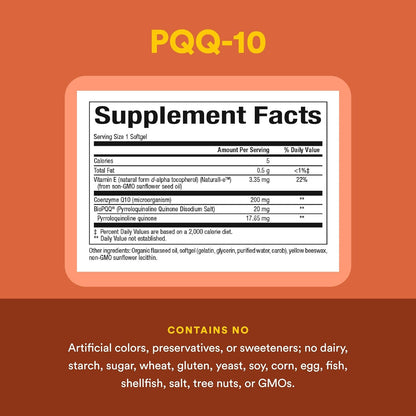 Natural Factors, PQQ-10, Supports Energy and Healthy Ageing, Dietary Supplement, 60 softgels (60 servings)