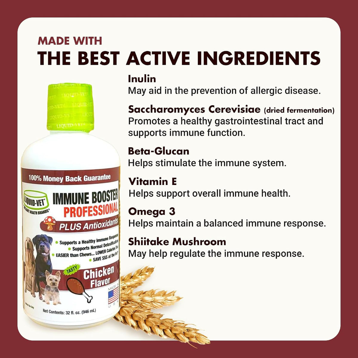 Liquid-Vet Immune Support for Dogs – – Palatability: LIQUID-VET offers flavours to encourage consumption. Start – Image 4