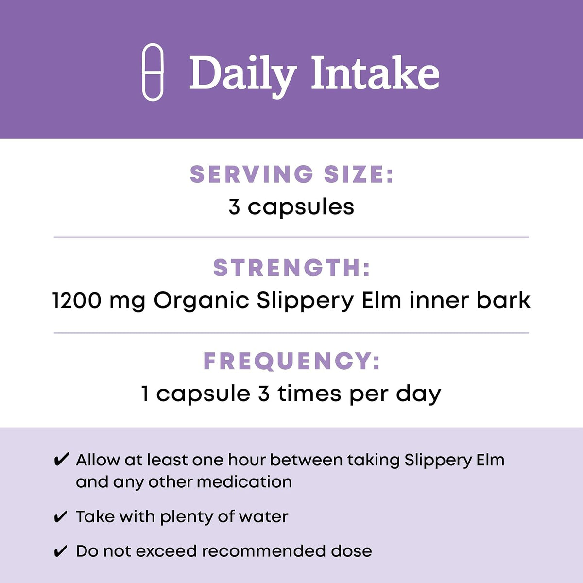 Oregon's Wild Harvest Slippery Elm Herbal Supplement Organic Vegan Capsules - 180 Count – Image 5