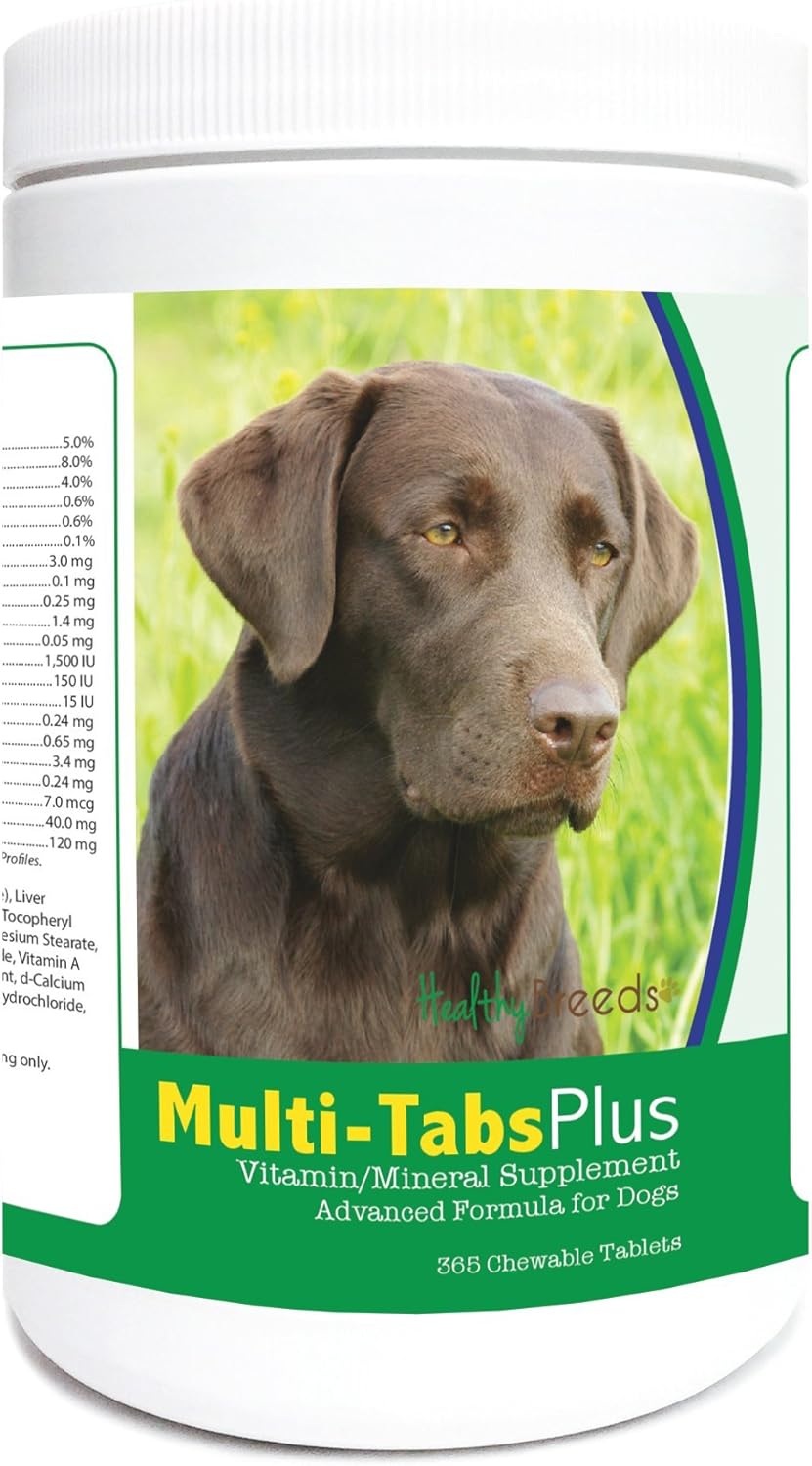 Healthy Breeds Labrador Retriever Multi-Tabs Plus Chewable Tablets, 365 Count - görsel 1