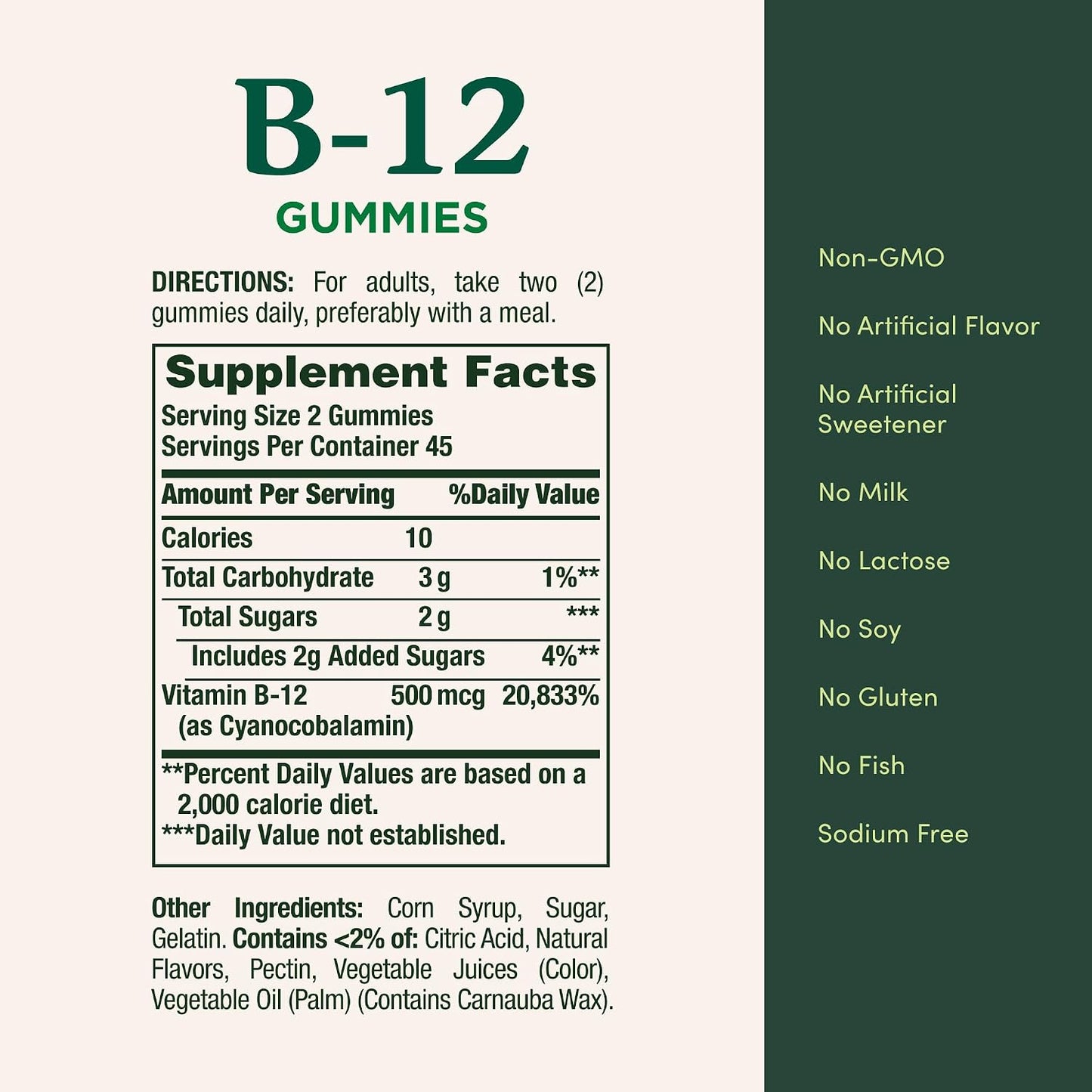 Nature's Bounty Vitamin B12 Gummies, Mixed Berry, 500mcg - 90 Count - görsel 5