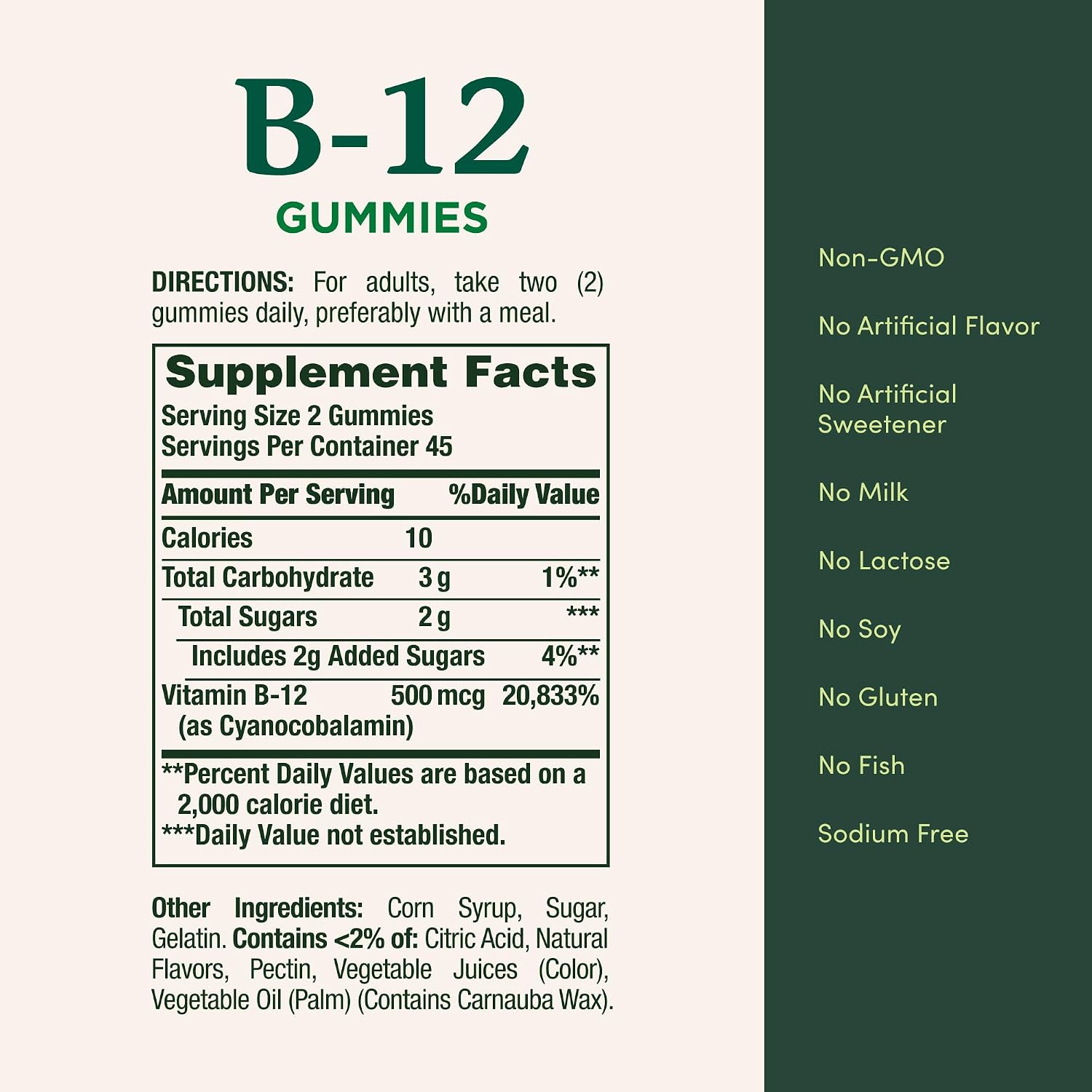 Nature's Bounty Vitamin B12 Gummies, Mixed Berry, 500mcg - 90 Count - görsel 5