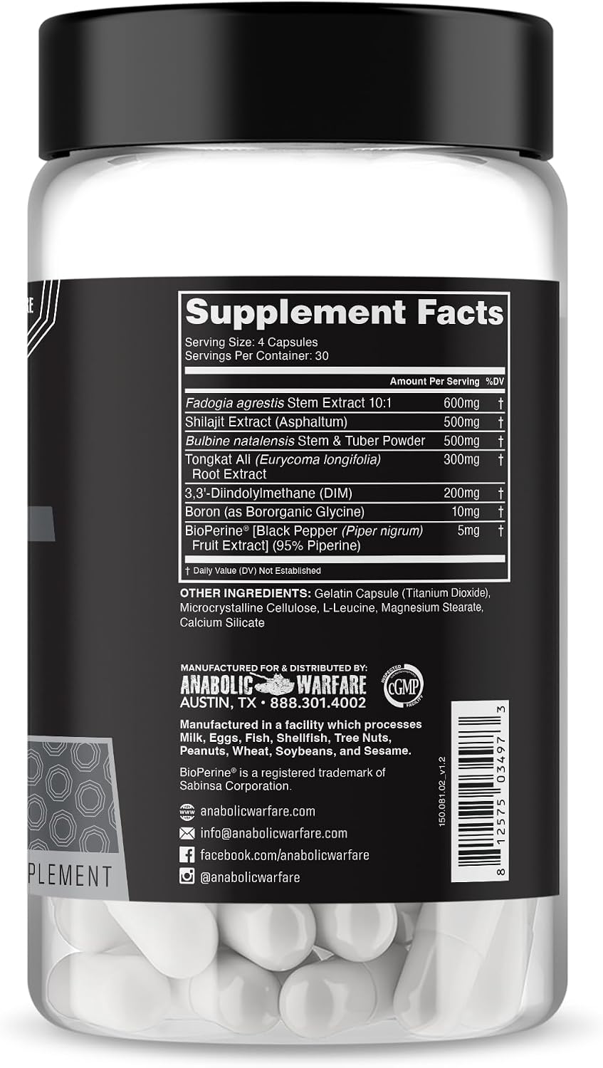 Anabolic Warfare Project Test – Testosterone Support Supplement with Botanicals - görsel 3