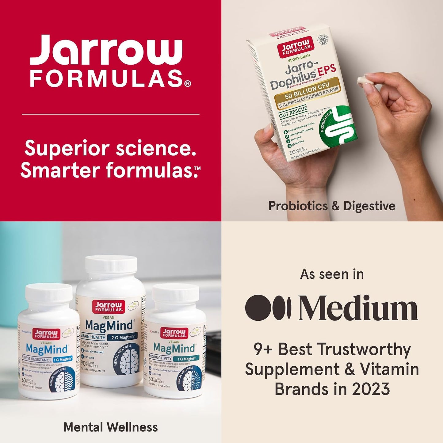 Jarrow Formulas Methyl Folate Veg Caps 1000 mcg 100 Count - görsel 10
