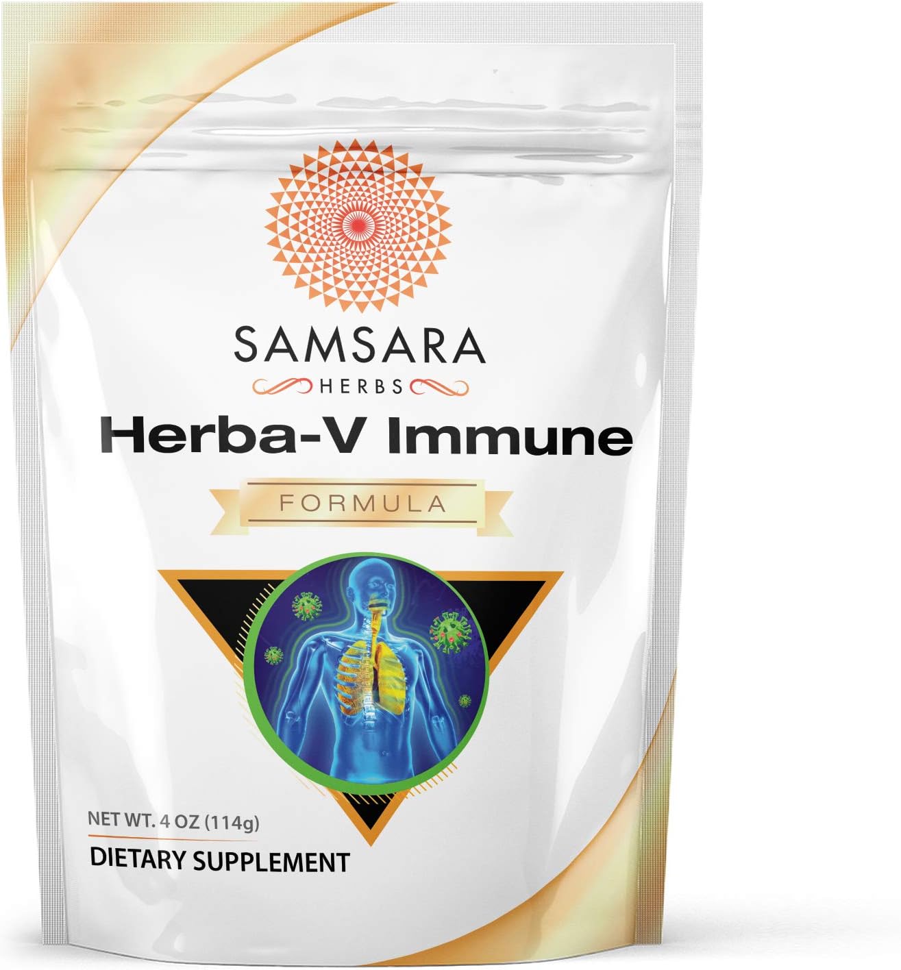 Samsara Herbs Herba-V Immune (114g) – Herbal Support Formula with 18 Potent Herbal Extracts - görsel 1