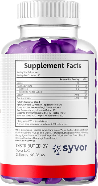 Vital Pump XL Gummies (3-Pack) - All Natural Advanced Formula with Max Strength Vitamins for Active Living (180 Gummies) – Image 8