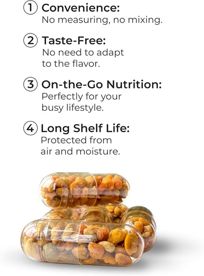 Bee Pollen Capsules – Organic Supplement for – Natural Energy: A steady, caffeine-free energy boost that supports – Image 4