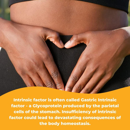 Intrinsic Factor with Folic Acid and Vitamin B12 1000 mcg – 120 Capsules