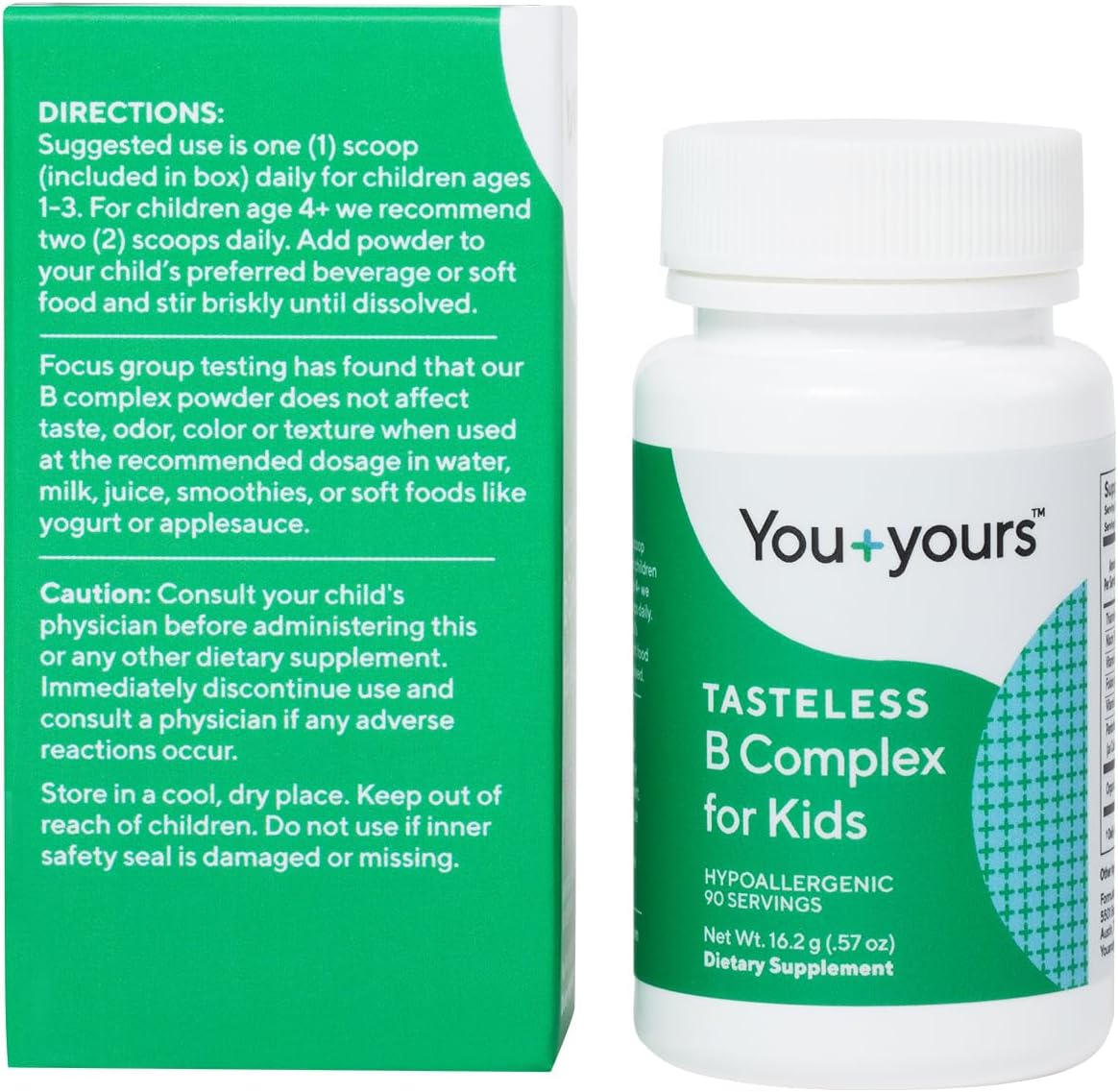 You+yours Tasteless B Complex Powder for – Purity: Look for products free of artificial colors, flavours, – Image 6