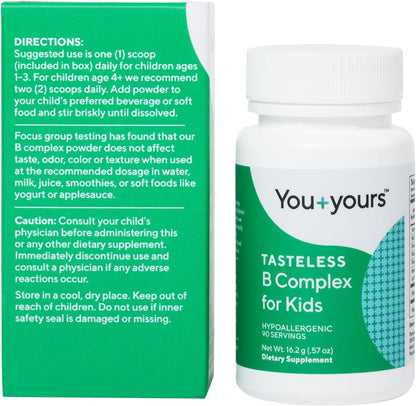 You+yours Tasteless B Complex Powder for – Purity: Look for products free of artificial colors, flavours, – Image 6