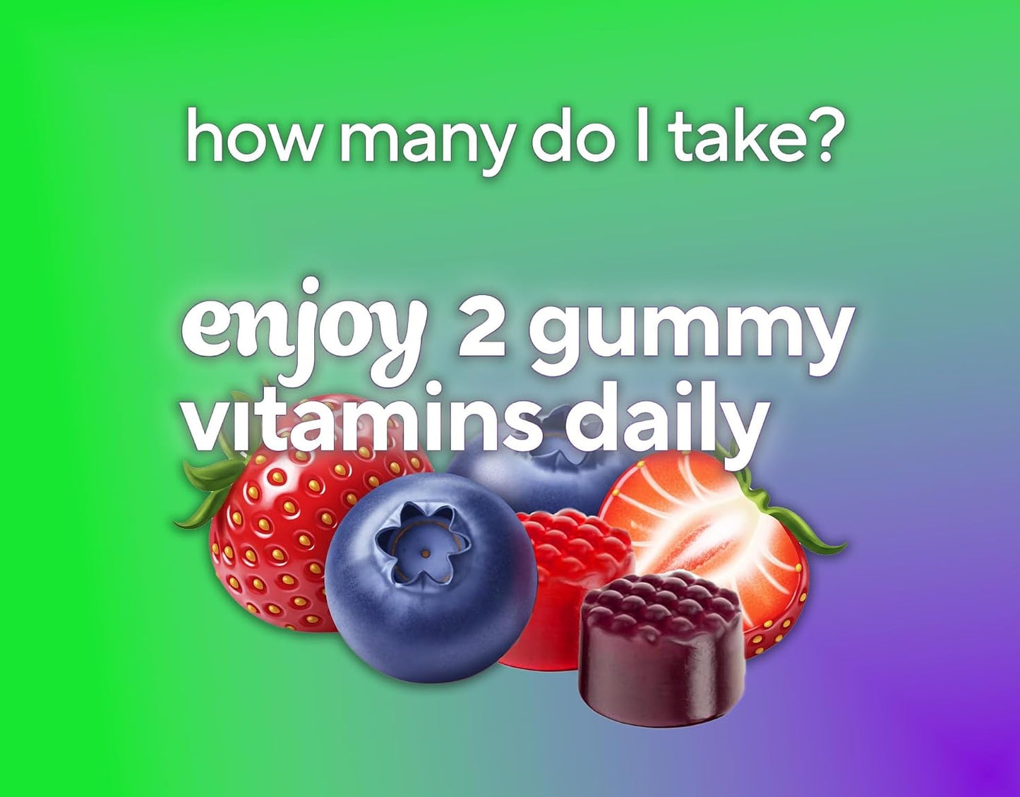 Vitafusion Women's Multivitamin Gummy - Energy, Metabolism & Bone Support - Berry Flavour, 150 Gummies - görsel 6