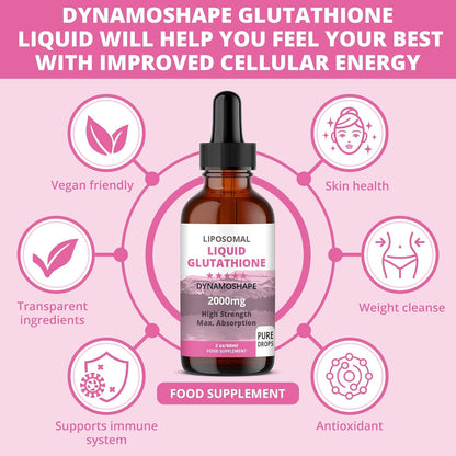 Liposomal Glutathione 2000mg with Vitamin C – Liquid Antioxidant Supplement