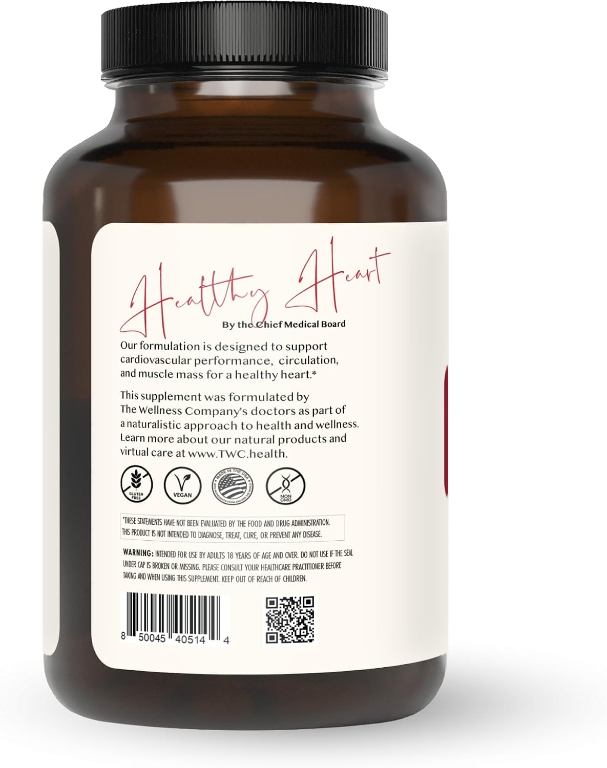 The Wellbeing Company Healthy Heart - Cardiovascular Strength, Blood Flow, Nitric Oxide Production & Healthy Cholesterol Levels | 120ct (2 Month Supply) - görsel 2