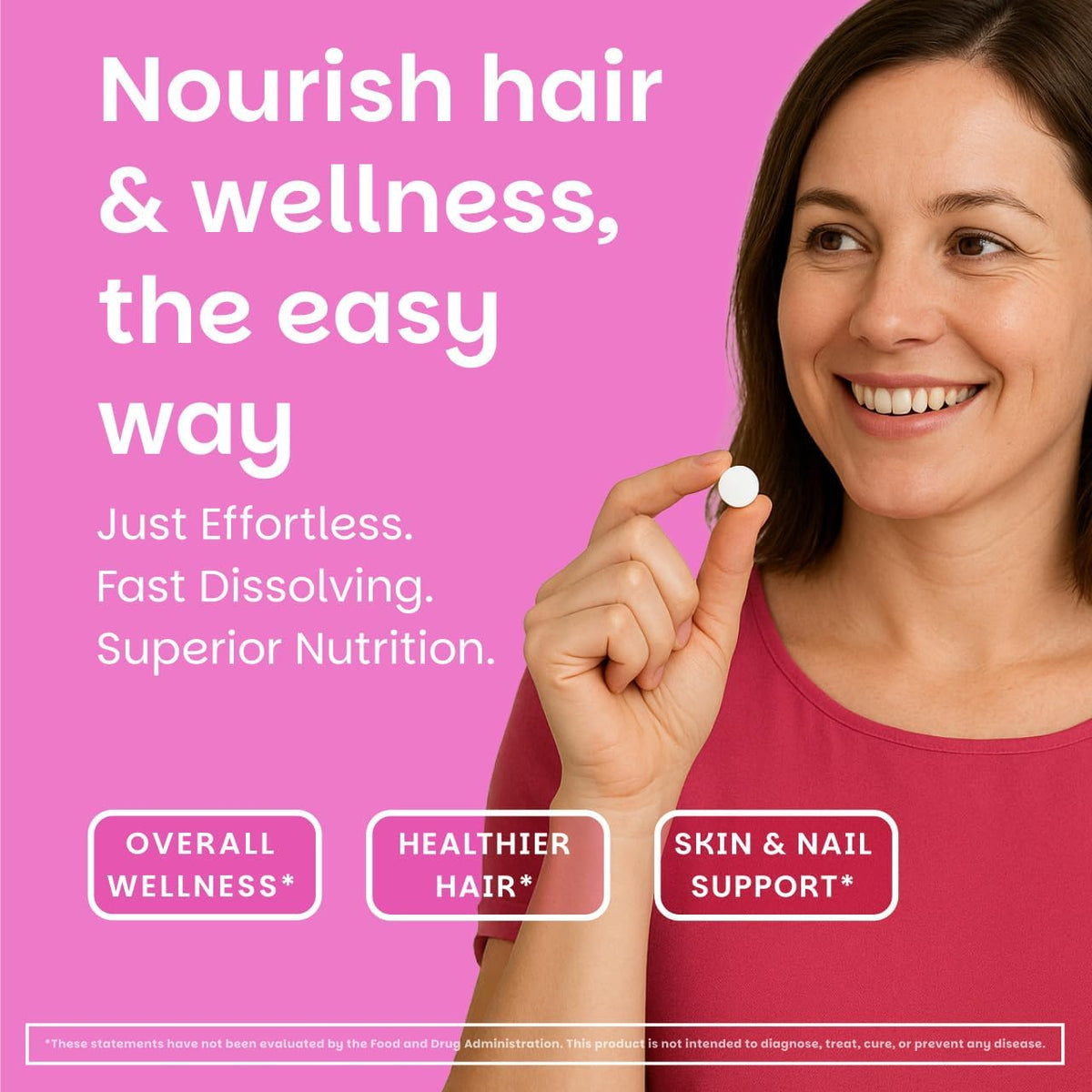 EZ Melts Women's's Multi + Hair Growth – – Hair Growth Support: Certain nutrients in the blend are associated with – Image 3