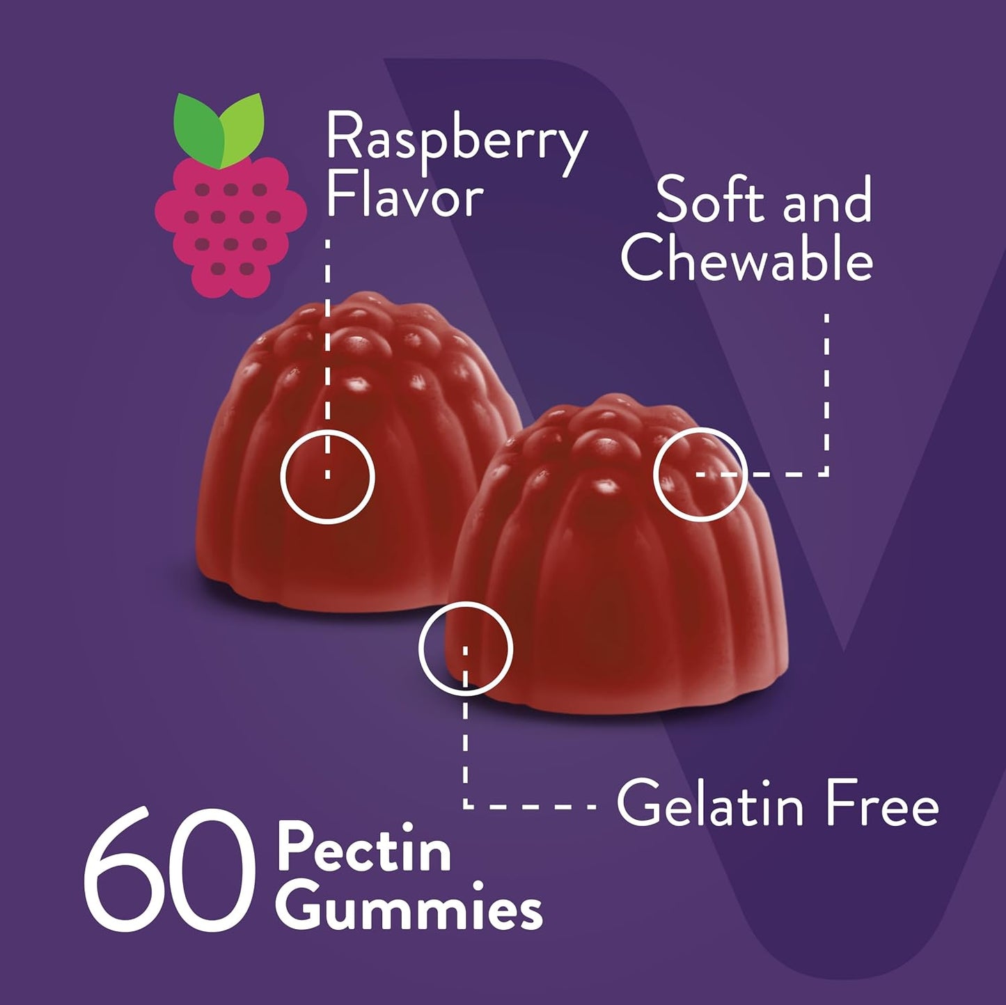 Viteey Women's Multivitamin Gummies - Raspberry Flavoured - 12 in 1 Essential Vitamins & Minerals, Vegetarian, Kosher - görsel 3