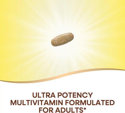 Nature's Way Alive! Adult Ultra Multivitamin, Supports Energy Metabolism, Heart & Muscle Function, with B-Vitamins Including Methylated B12, Gluten Free, 60 Tablets
