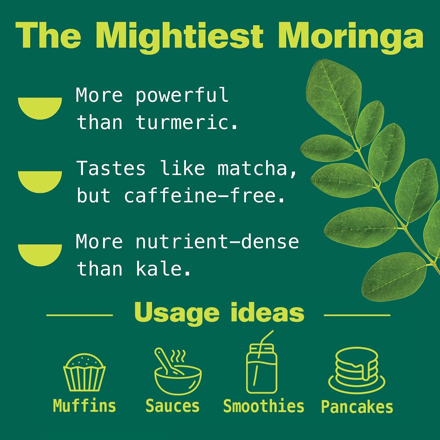 Kuli Kuli Moringa Oleifera Organic Leaf Powder – 100% Pure, Certified Organic & Non-GM, 4 Pack - görsel 2