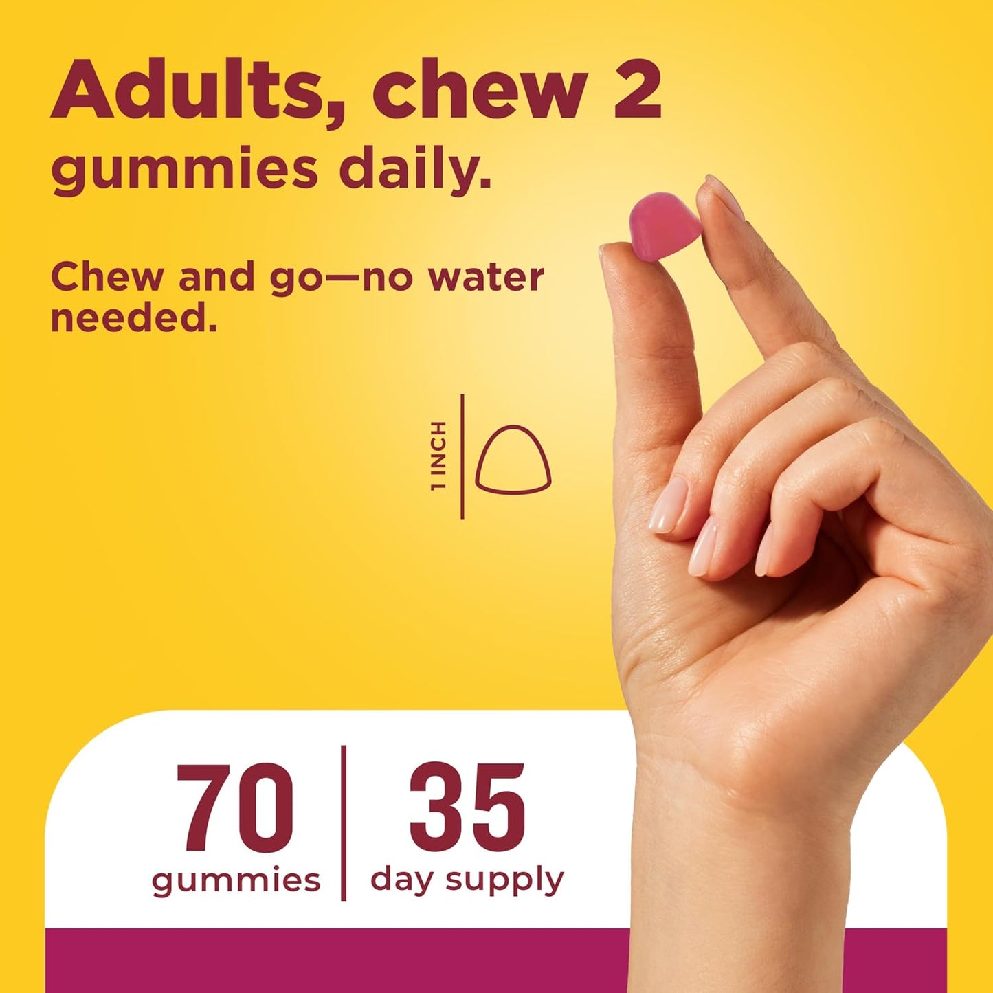 Nature Made Women's Multivitamin Gummies, 70 Gummies - görsel 5