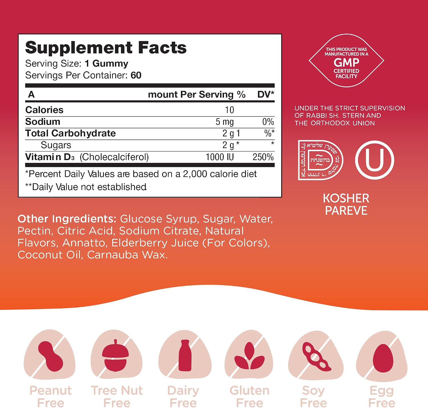 Zahler Chapter One Vitamin D3 Gummies - Immunity & Bone Support for Kids - 60 Count - görsel 5