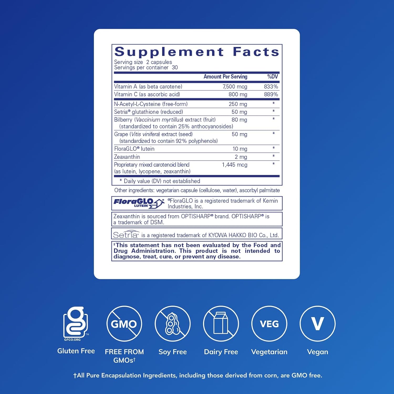 Pure Encapsulations Macular Support Formula | 60 Capsules - görsel 2