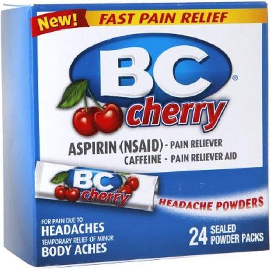 BC Headache Powders, Cherry, 24 Packets (Pack of 7)