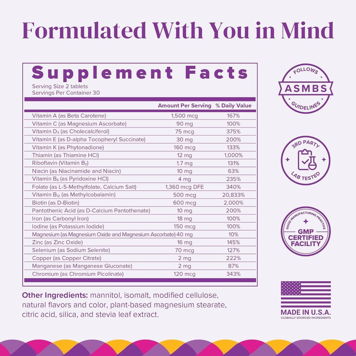 BariMelts Bariatric Multivitamin with Iron, 60 Fast-Dissolving Tablets, Natural Blueberry Flavour – 1 Month Supply – Image 2