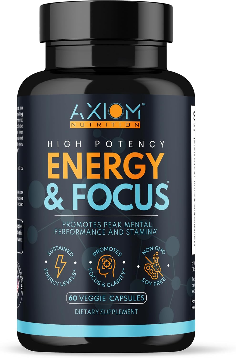 Energy and Focus - Extra Strength 200mg – Caffeine Anhydrous (200 mg): A standardised form of caffeine delivering – Image 1