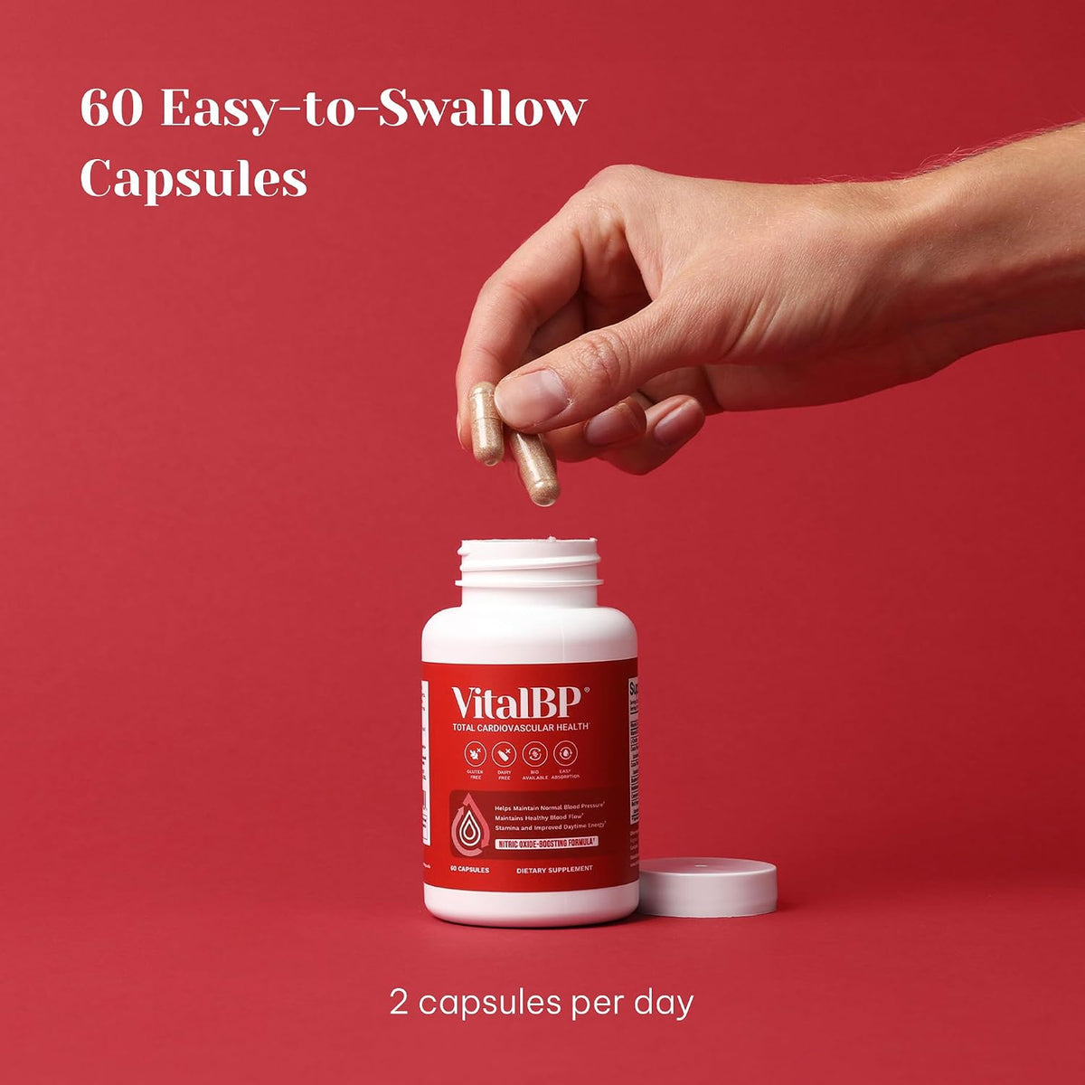 VitalBP Blood Pressure Support Supplement – – Promotes Arterial Health: CoQ10, Vitamin D3, and Vitamin K2 may – Image 8