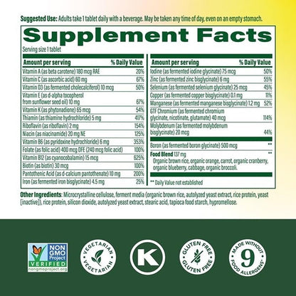 MegaFood One Daily Multivitamin for Women and Men – 180 Tablets – Image 2